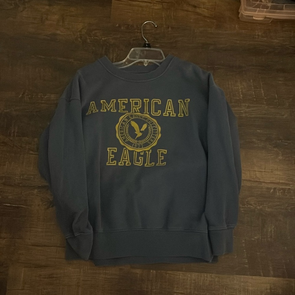 American Eagle Graphic Sweatshirt | Size: S | Color: Navy